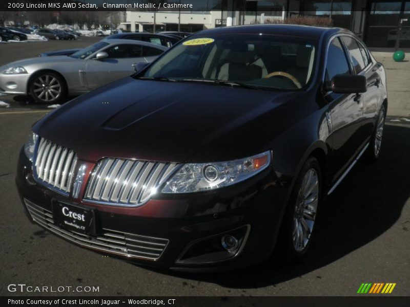 Cinnamon Metallic / Cashmere 2009 Lincoln MKS AWD Sedan