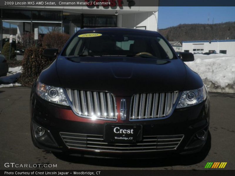 Cinnamon Metallic / Cashmere 2009 Lincoln MKS AWD Sedan