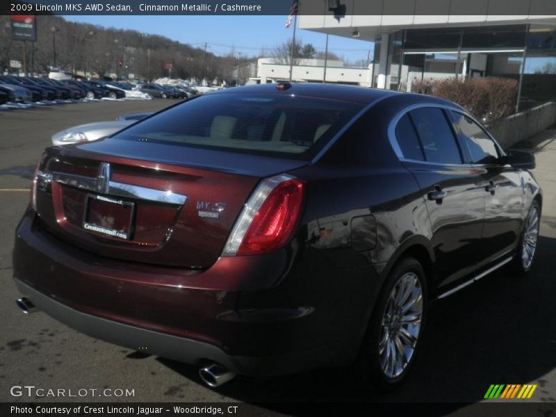 Cinnamon Metallic / Cashmere 2009 Lincoln MKS AWD Sedan