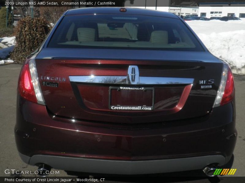 Cinnamon Metallic / Cashmere 2009 Lincoln MKS AWD Sedan
