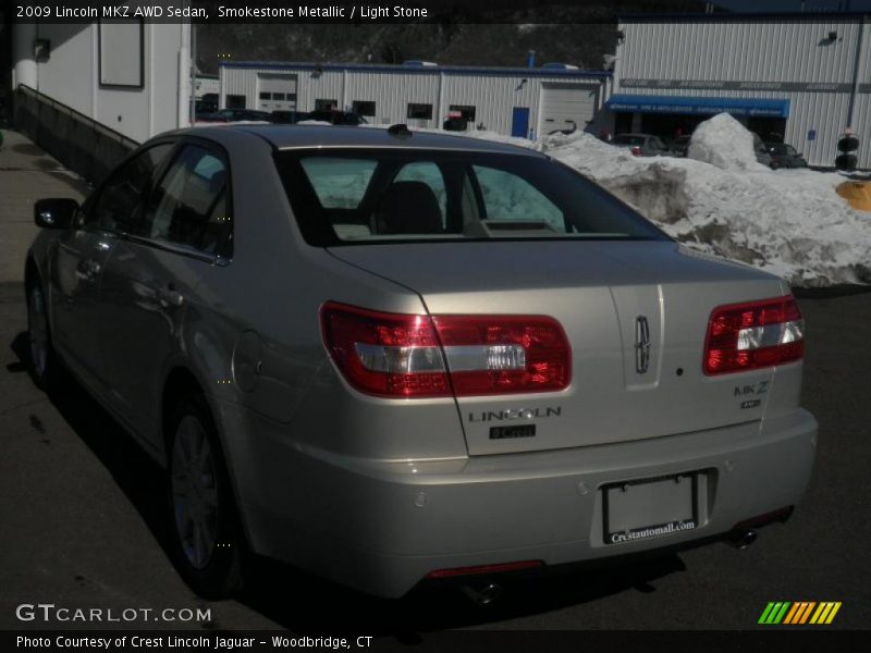 Smokestone Metallic / Light Stone 2009 Lincoln MKZ AWD Sedan