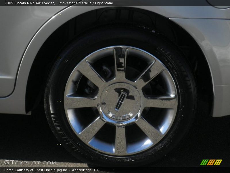 Smokestone Metallic / Light Stone 2009 Lincoln MKZ AWD Sedan