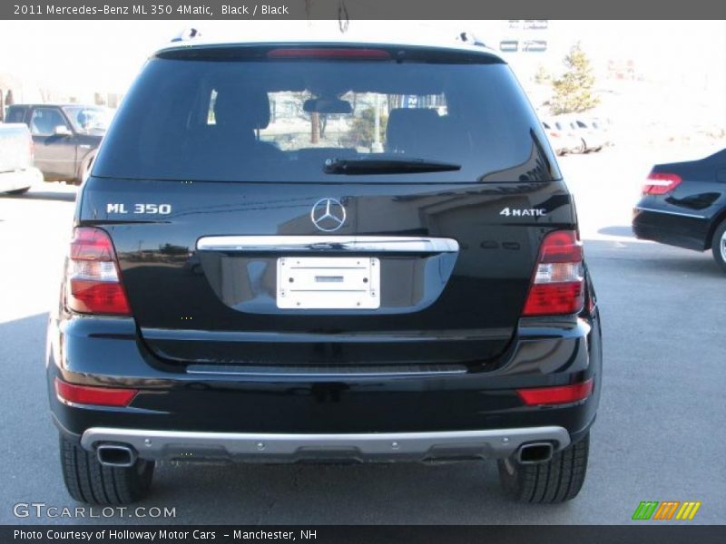 Black / Black 2011 Mercedes-Benz ML 350 4Matic