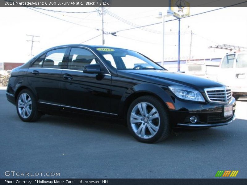 Black / Black 2011 Mercedes-Benz C 300 Luxury 4Matic
