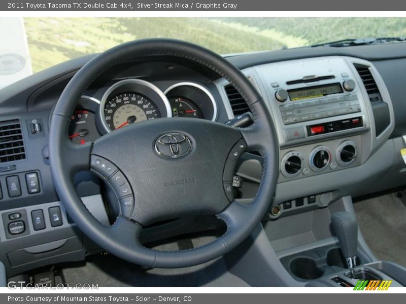 Silver Streak Mica / Graphite Gray 2011 Toyota Tacoma TX Double Cab 4x4