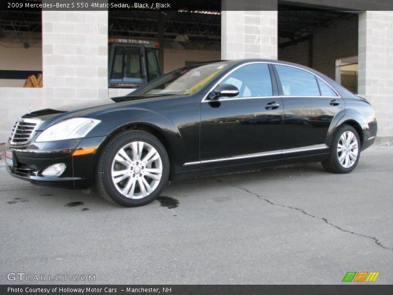 Black / Black 2009 Mercedes-Benz S 550 4Matic Sedan