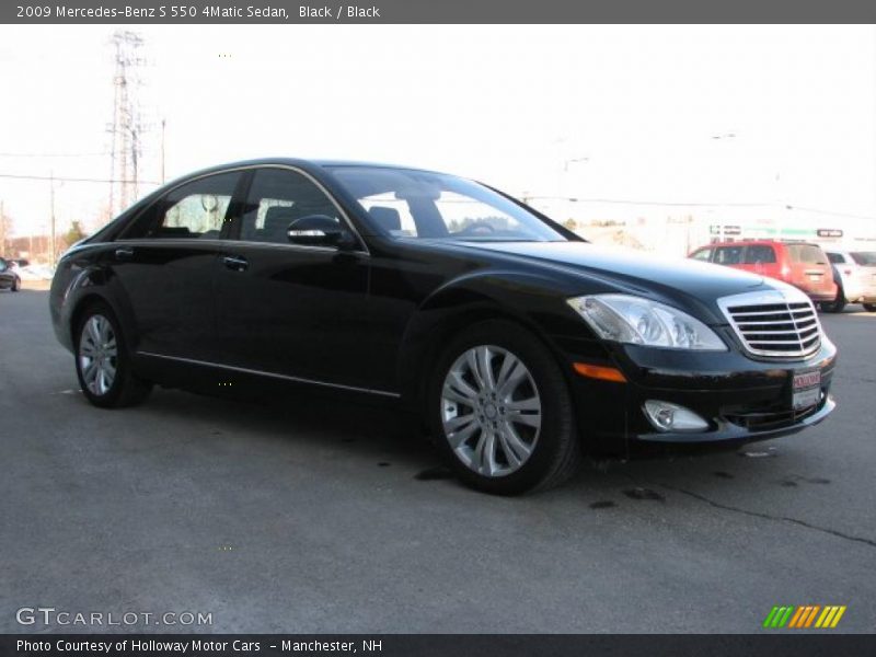 Black / Black 2009 Mercedes-Benz S 550 4Matic Sedan