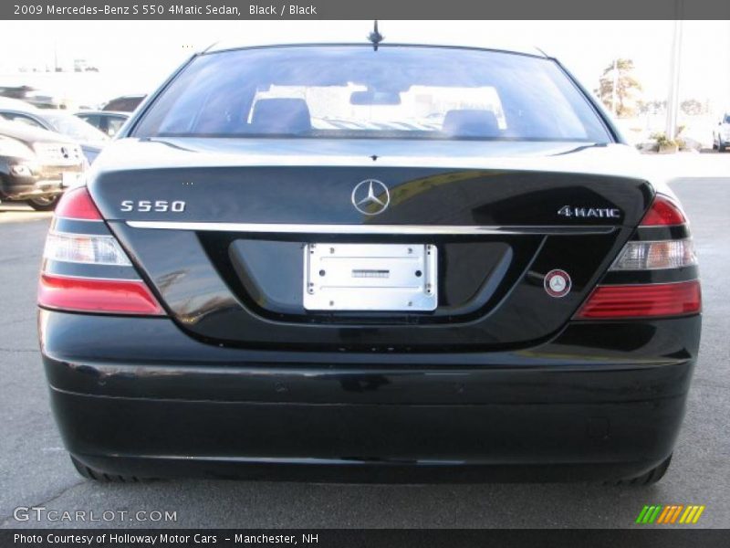 Black / Black 2009 Mercedes-Benz S 550 4Matic Sedan