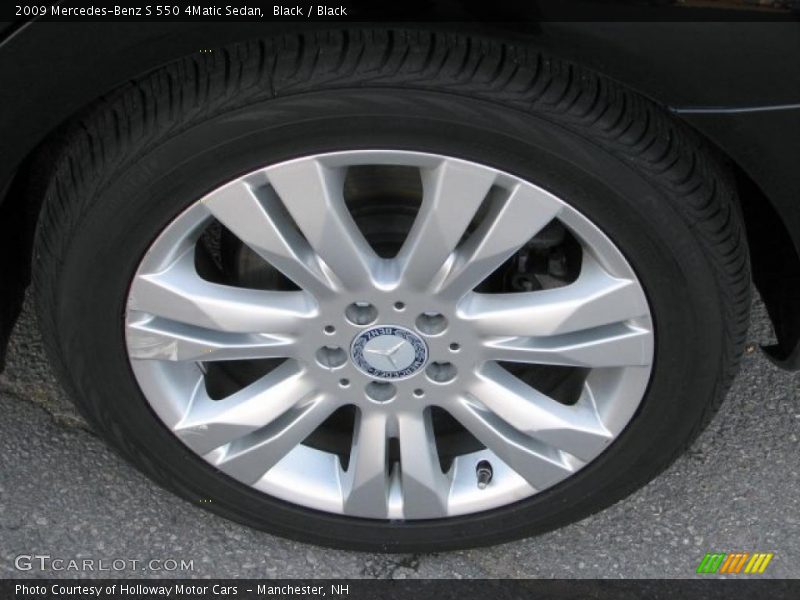 Black / Black 2009 Mercedes-Benz S 550 4Matic Sedan