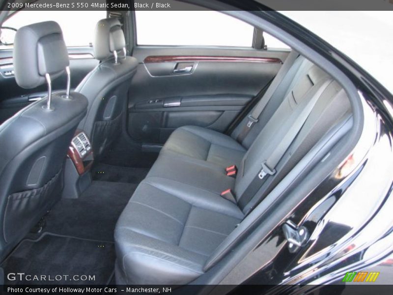 Black / Black 2009 Mercedes-Benz S 550 4Matic Sedan