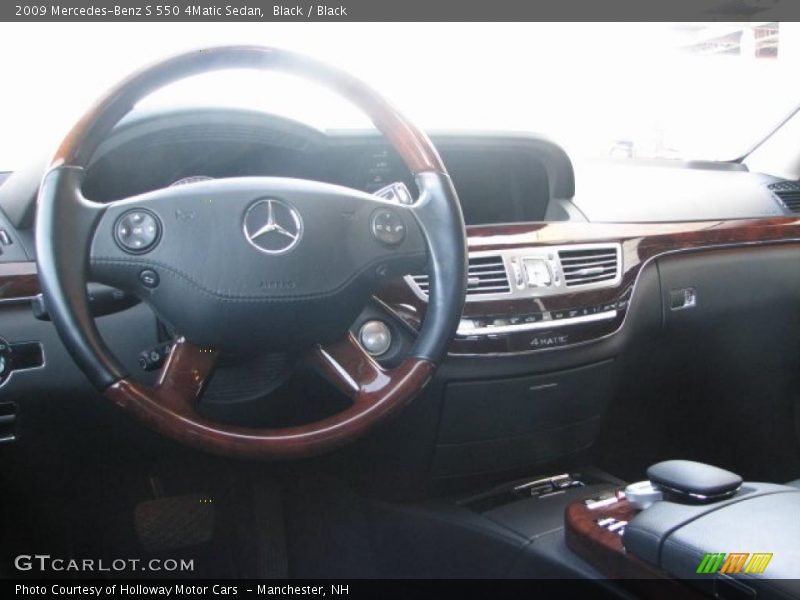 Black / Black 2009 Mercedes-Benz S 550 4Matic Sedan