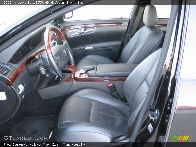 Black / Black 2009 Mercedes-Benz S 550 4Matic Sedan