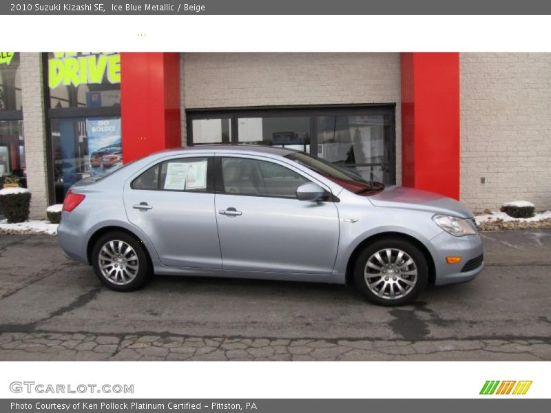 Ice Blue Metallic / Beige 2010 Suzuki Kizashi SE
