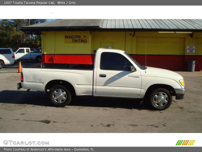 White / Grey 1997 Toyota Tacoma Regular Cab