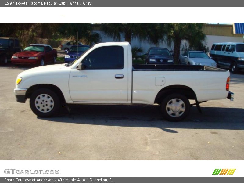 White / Grey 1997 Toyota Tacoma Regular Cab