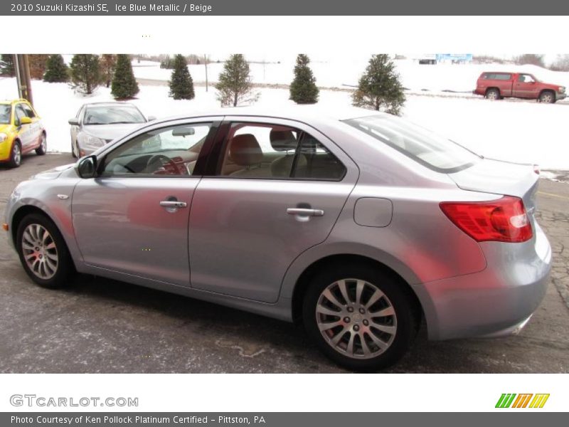 Ice Blue Metallic / Beige 2010 Suzuki Kizashi SE