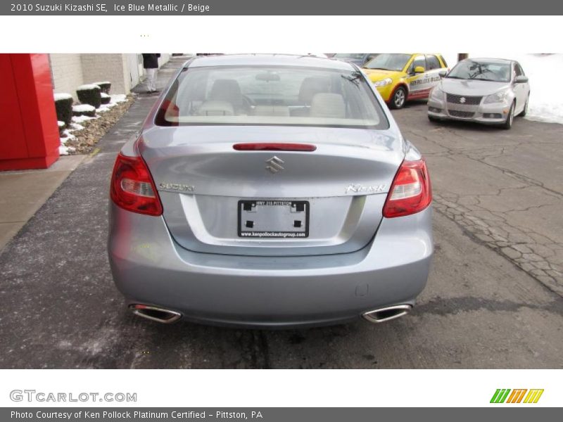 Ice Blue Metallic / Beige 2010 Suzuki Kizashi SE