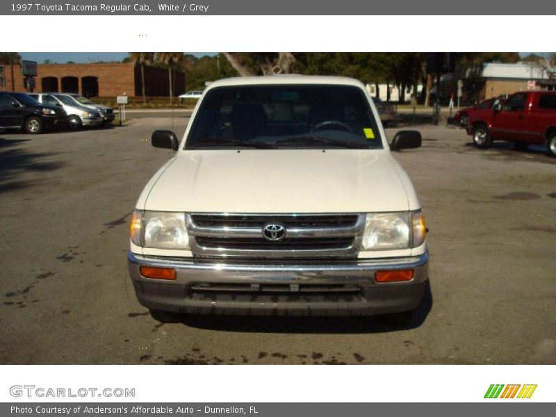 White / Grey 1997 Toyota Tacoma Regular Cab