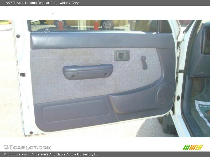 White / Grey 1997 Toyota Tacoma Regular Cab