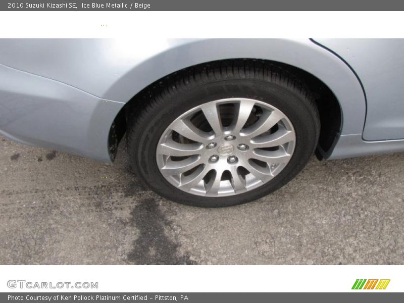 Ice Blue Metallic / Beige 2010 Suzuki Kizashi SE