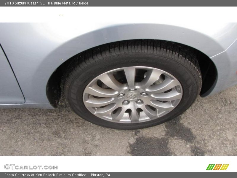 Ice Blue Metallic / Beige 2010 Suzuki Kizashi SE