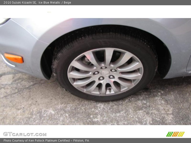 Ice Blue Metallic / Beige 2010 Suzuki Kizashi SE