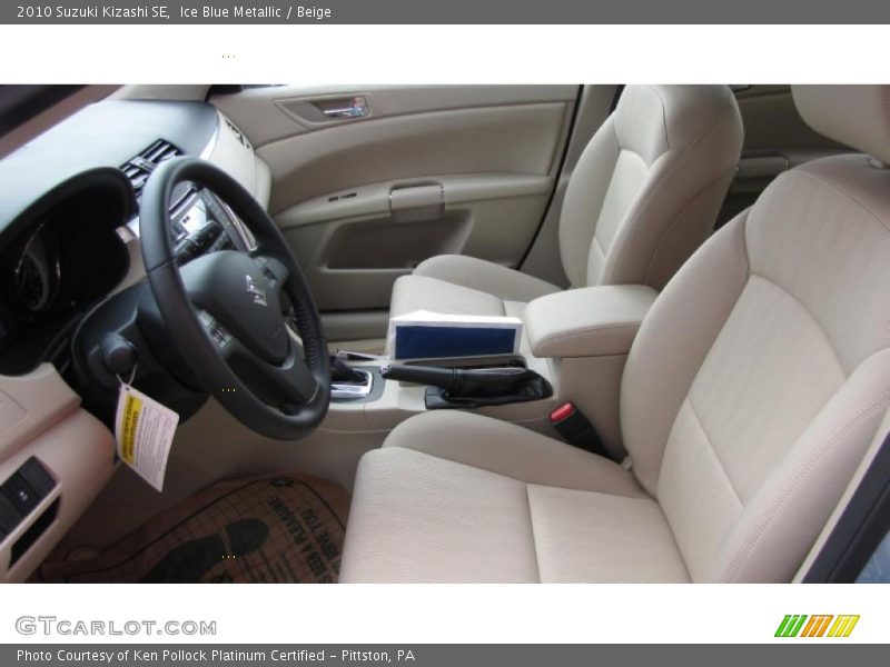 Ice Blue Metallic / Beige 2010 Suzuki Kizashi SE