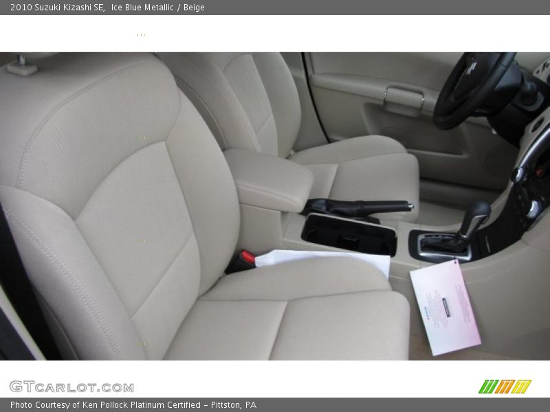 Ice Blue Metallic / Beige 2010 Suzuki Kizashi SE
