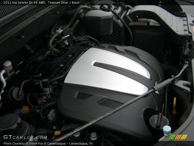 Titanium Silver / Black 2011 Kia Sorento EX V6 AWD