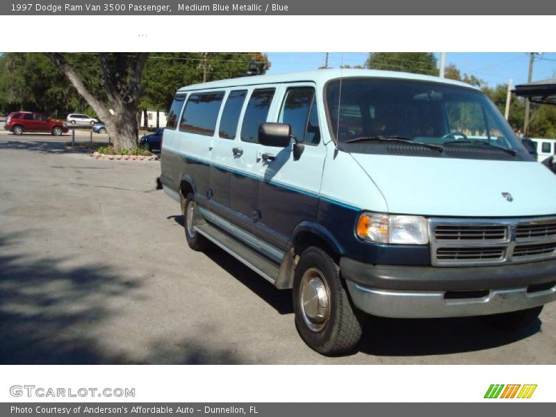 Medium Blue Metallic / Blue 1997 Dodge Ram Van 3500 Passenger