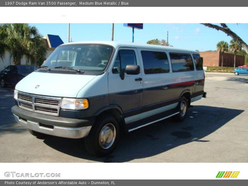 Medium Blue Metallic / Blue 1997 Dodge Ram Van 3500 Passenger