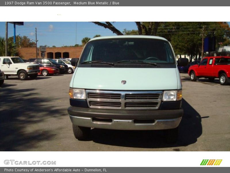 Medium Blue Metallic / Blue 1997 Dodge Ram Van 3500 Passenger