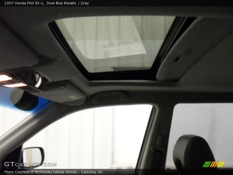 Steel Blue Metallic / Gray 2007 Honda Pilot EX-L