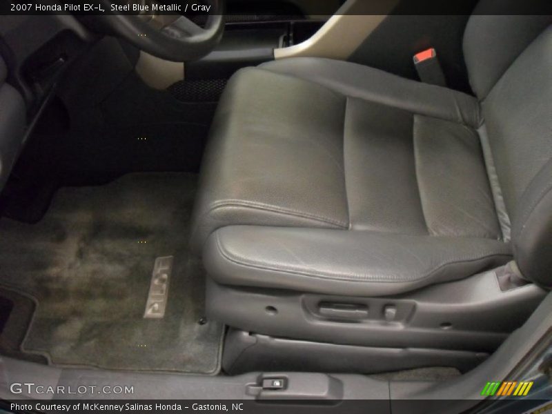Steel Blue Metallic / Gray 2007 Honda Pilot EX-L