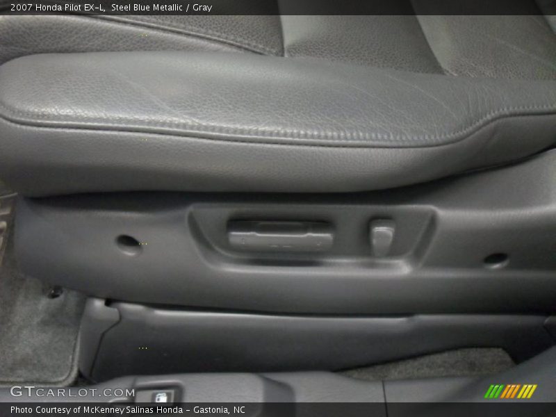 Steel Blue Metallic / Gray 2007 Honda Pilot EX-L