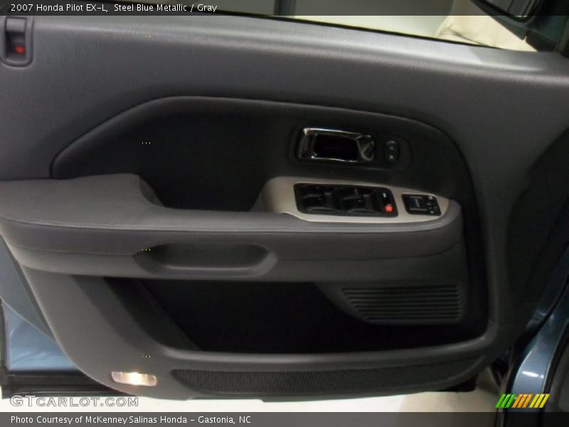 Steel Blue Metallic / Gray 2007 Honda Pilot EX-L
