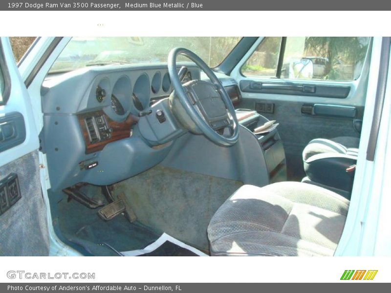  1997 Ram Van 3500 Passenger Blue Interior