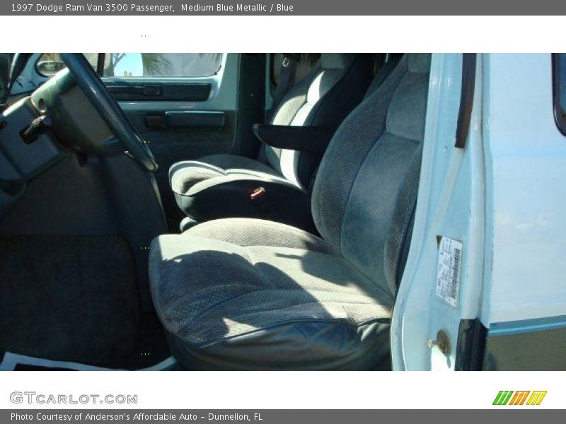 Medium Blue Metallic / Blue 1997 Dodge Ram Van 3500 Passenger