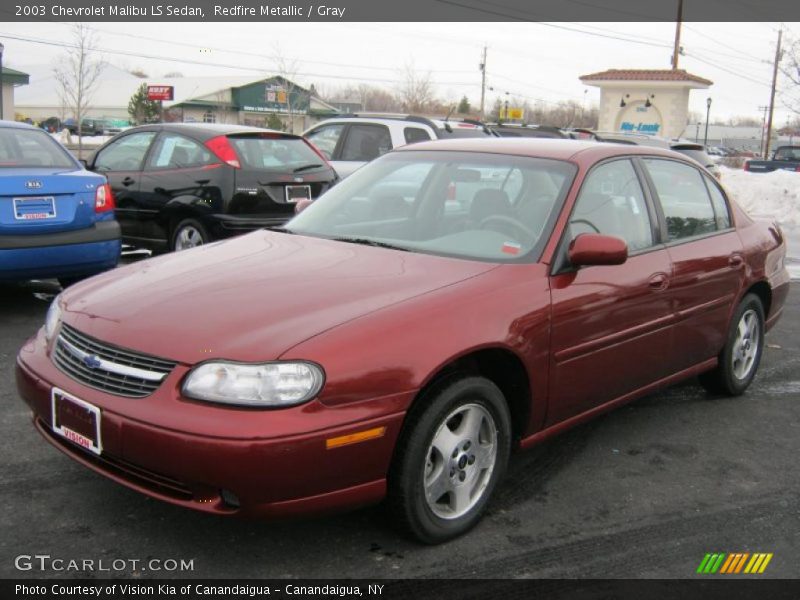 Redfire Metallic / Gray 2003 Chevrolet Malibu LS Sedan