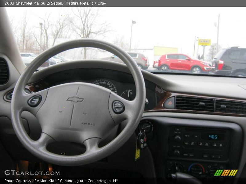 Redfire Metallic / Gray 2003 Chevrolet Malibu LS Sedan