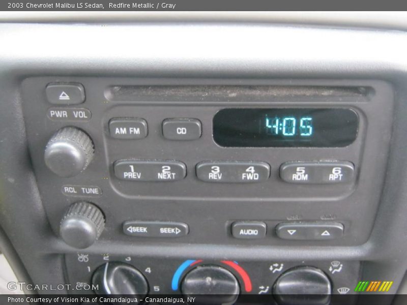 Redfire Metallic / Gray 2003 Chevrolet Malibu LS Sedan