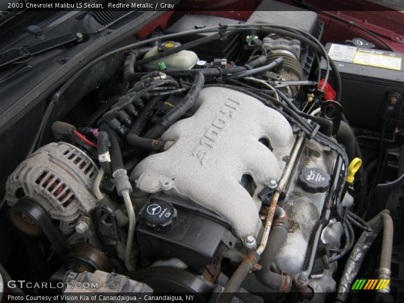 Redfire Metallic / Gray 2003 Chevrolet Malibu LS Sedan