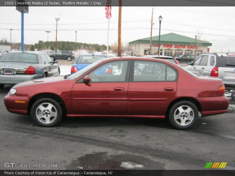 Redfire Metallic / Gray 2003 Chevrolet Malibu LS Sedan