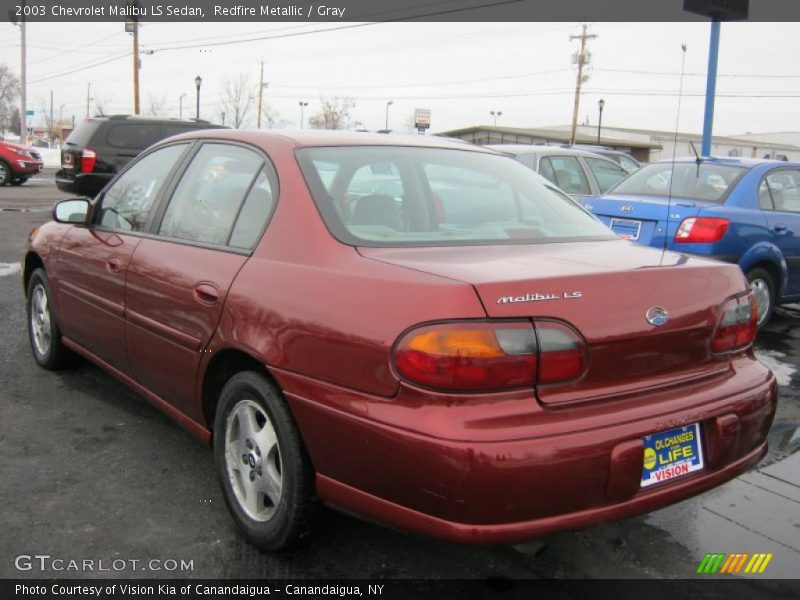Redfire Metallic / Gray 2003 Chevrolet Malibu LS Sedan