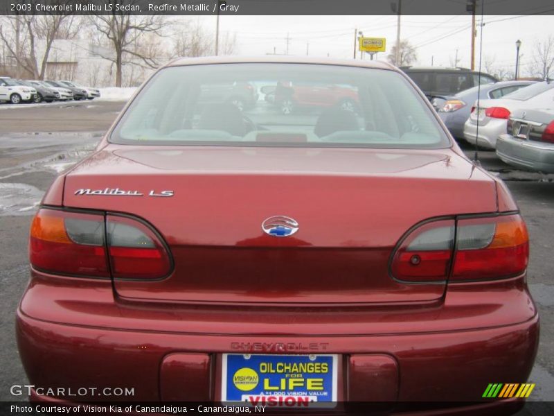 Redfire Metallic / Gray 2003 Chevrolet Malibu LS Sedan