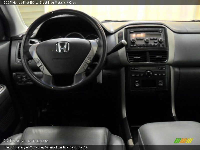 Steel Blue Metallic / Gray 2007 Honda Pilot EX-L