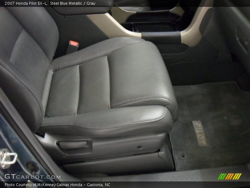 Steel Blue Metallic / Gray 2007 Honda Pilot EX-L
