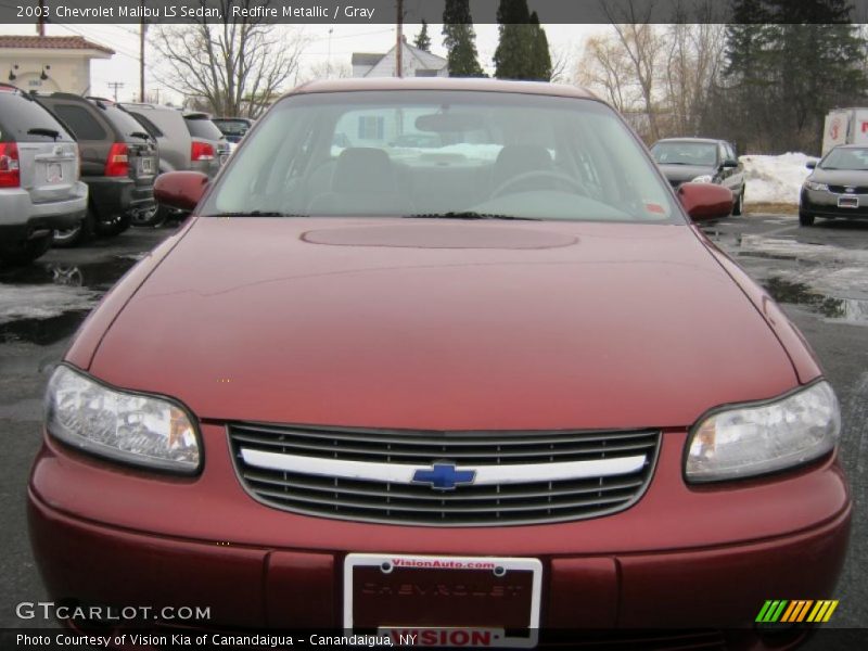 Redfire Metallic / Gray 2003 Chevrolet Malibu LS Sedan