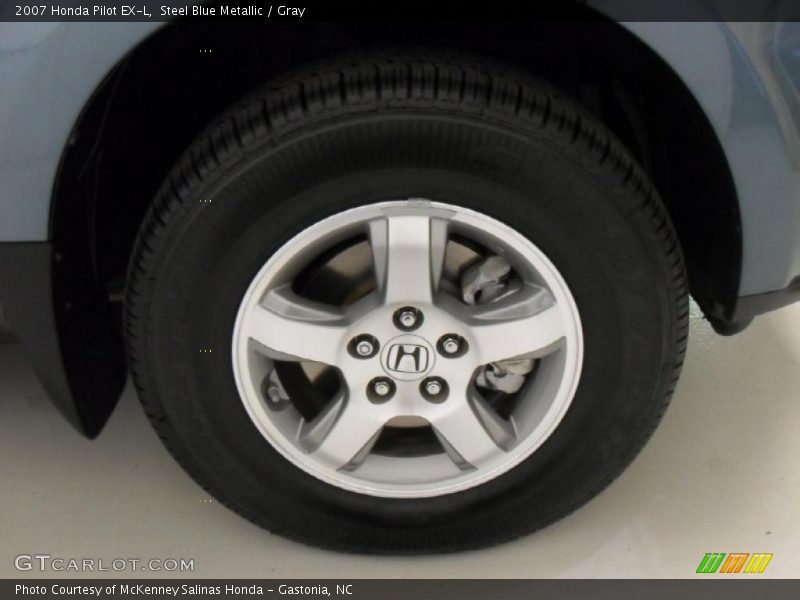Steel Blue Metallic / Gray 2007 Honda Pilot EX-L