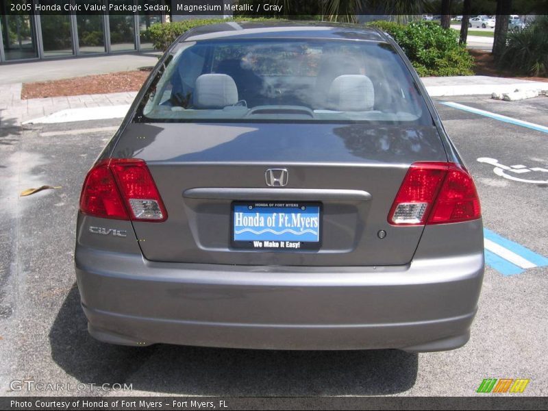 Magnesium Metallic / Gray 2005 Honda Civic Value Package Sedan